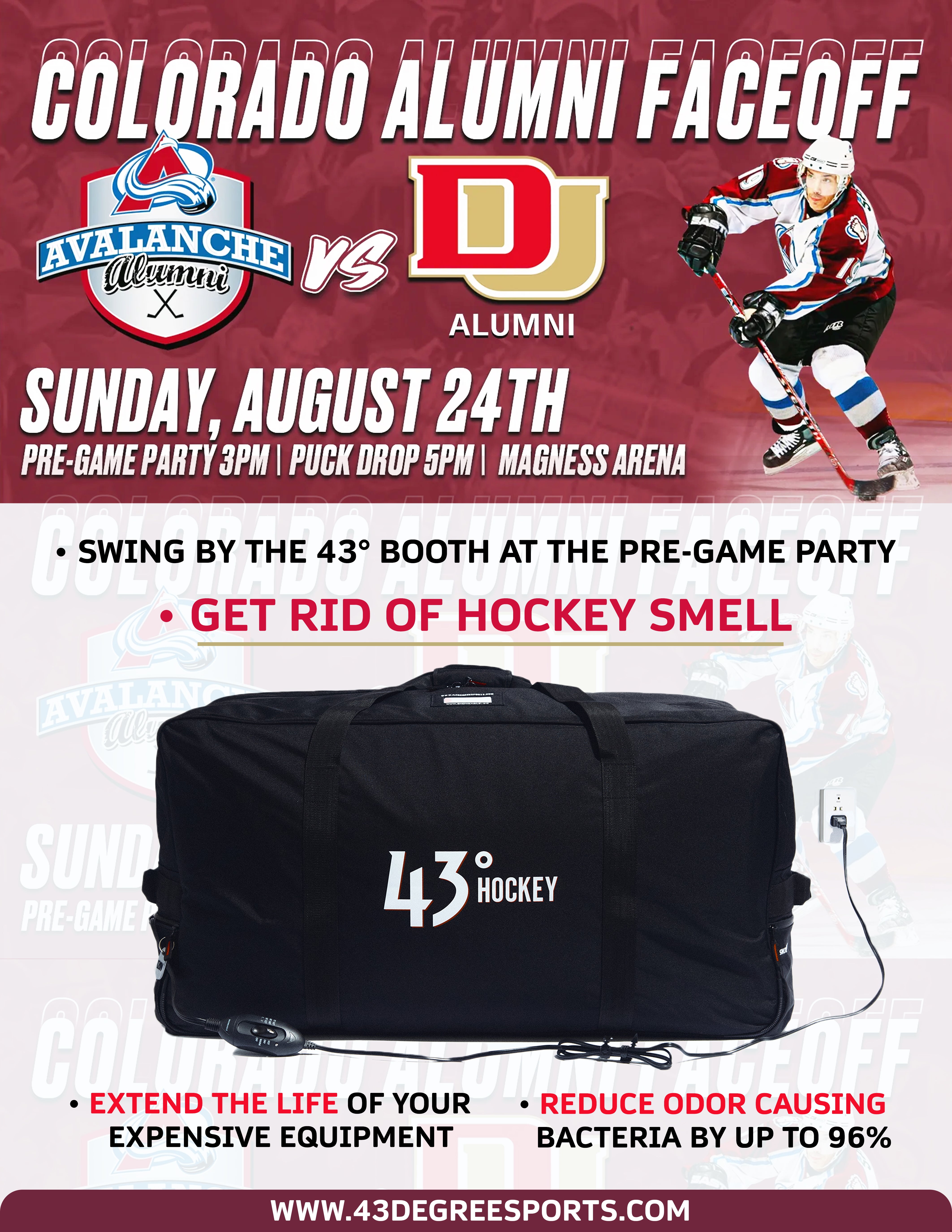 A Dream Realized: 43° Sports Sponsors Inaugural Avs vs DU Pioneers Alumni Game