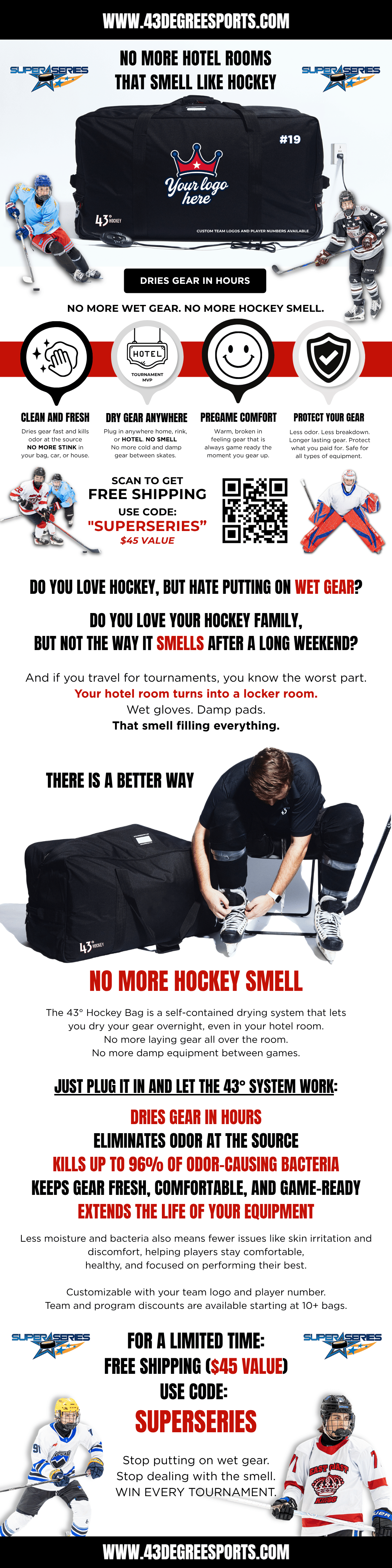 Your Hotel Room Should Not Smell Like HOCKEY - 43° Sports and SuperSeries Hockey