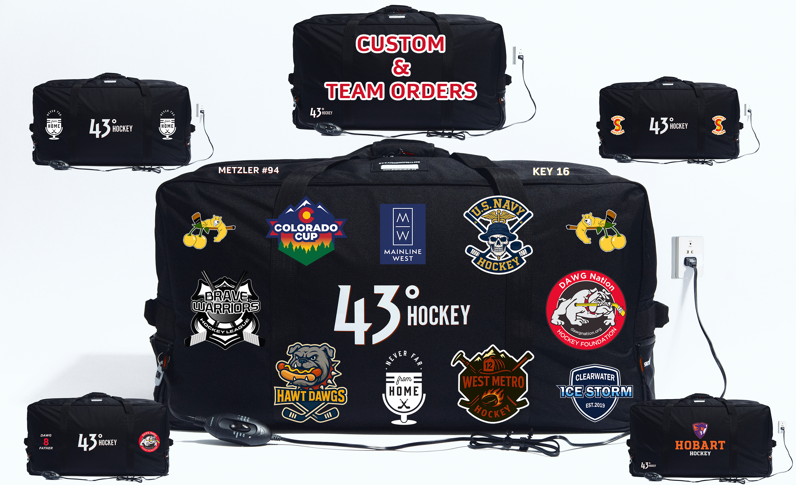 *CUSTOM* - 43° Temperature Controlled Hockey Bag